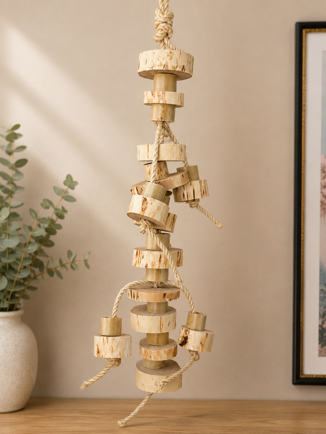 Large Bamboo Forager Macaw Toy