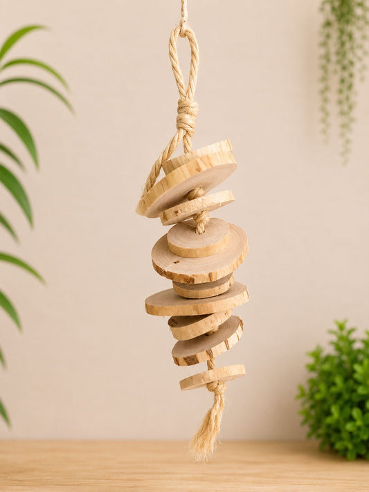 Wood Tower Small Parrot Toy