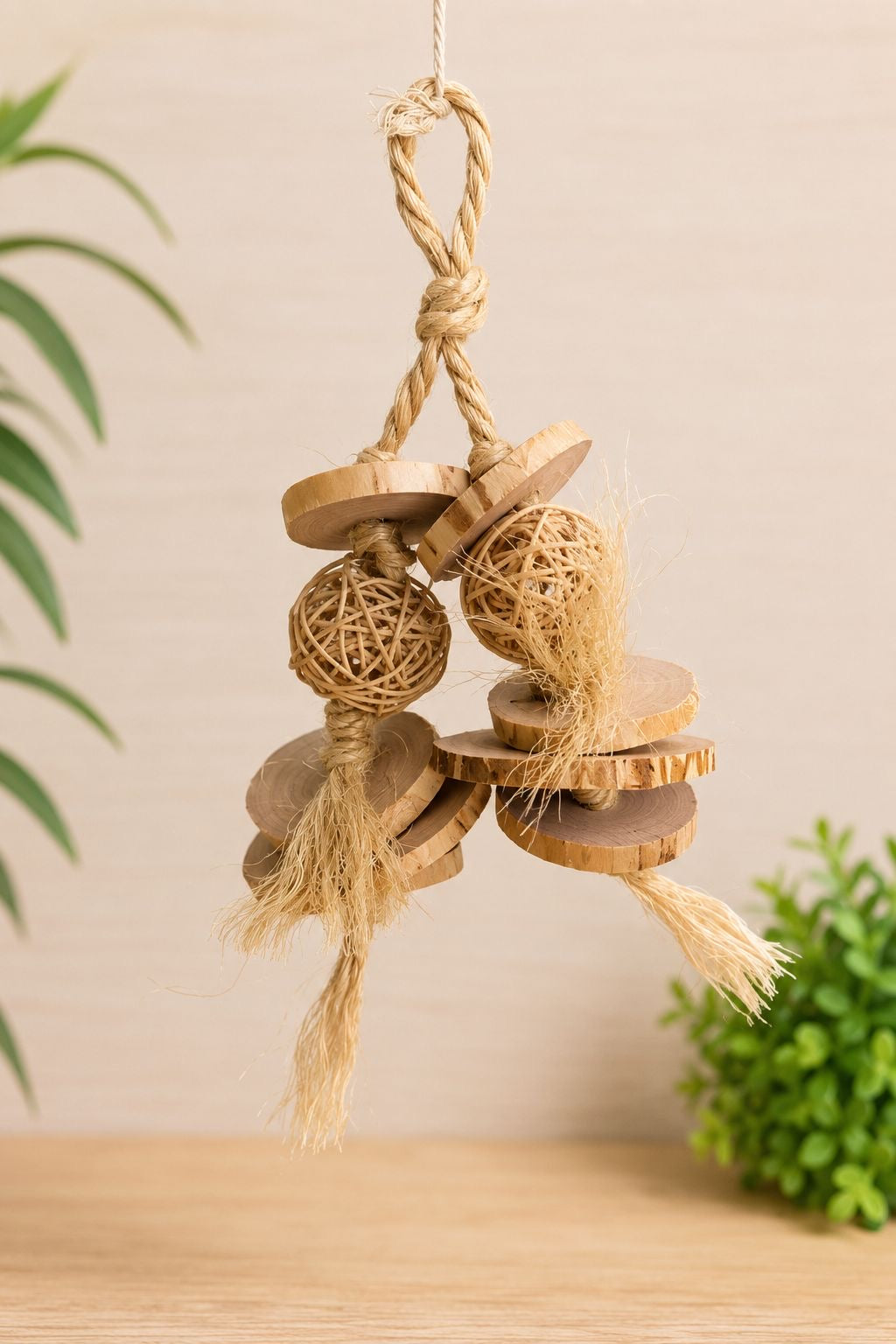 Double Balls Small Parrot Toy