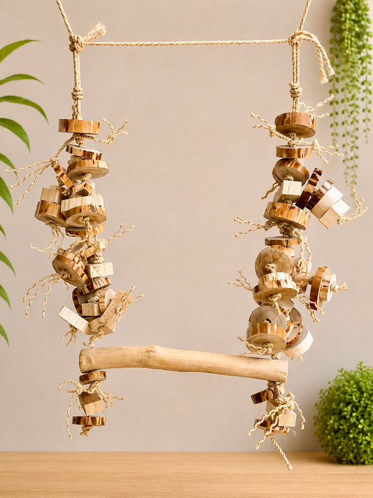 Large & In Charge Single Macaw Parrot Swing